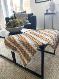 Bobble Stitch Blanket Set