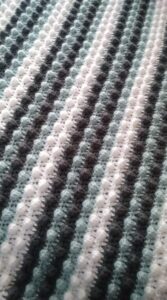 Bobble Stitch Stripe Blanket