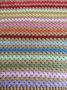 Colourful Granny Rows Cardigan