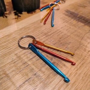 3 Piece Crochet Hook Keyring