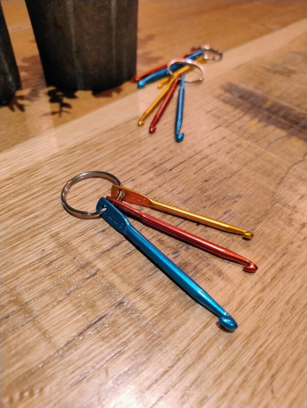 3 Piece Crochet Hook Keyring