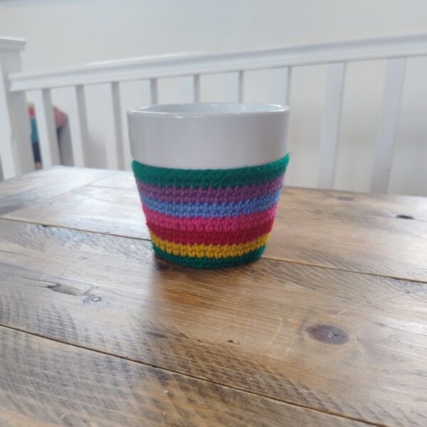 Crochet Covered Plant Pot - Image 7