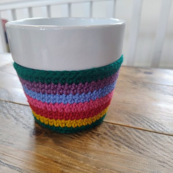 Crochet Covered Plant Pot - Image 6