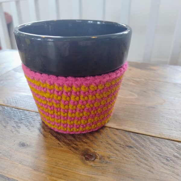 Crochet Covered Plant Pot - Image 19