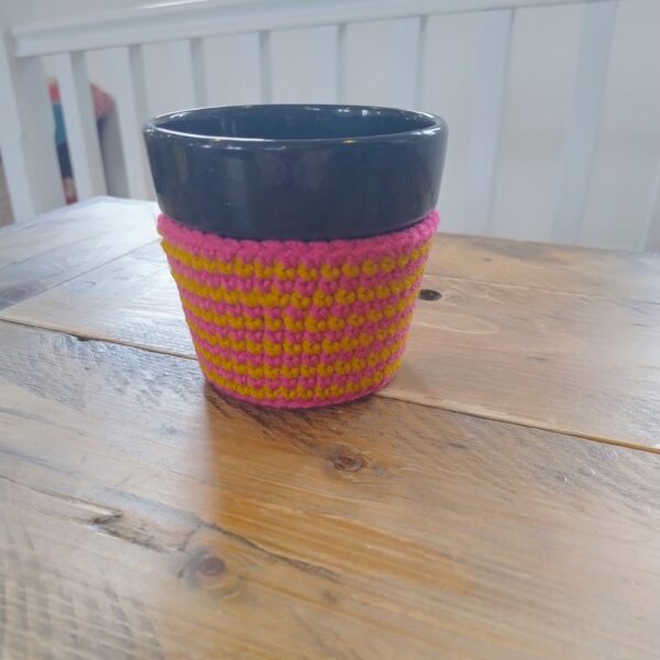 Crochet Covered Plant Pot - Image 18