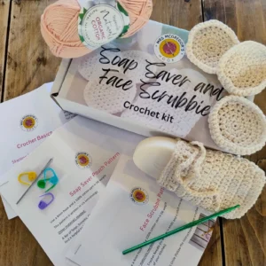 Soap Saver and Face Scrubbie Crochet Kit