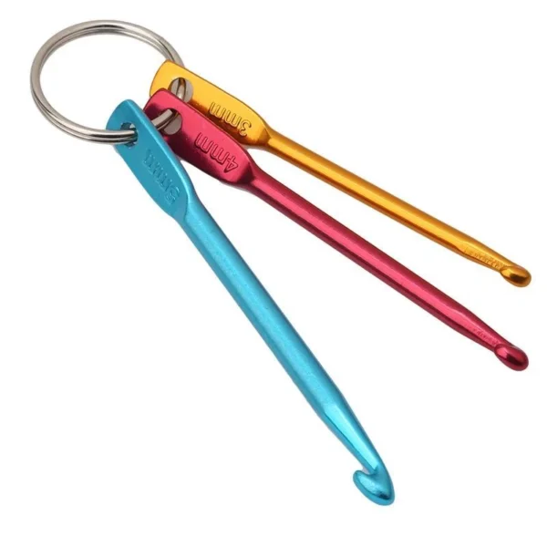 3 Piece Crochet Hook Keyring - Image 2